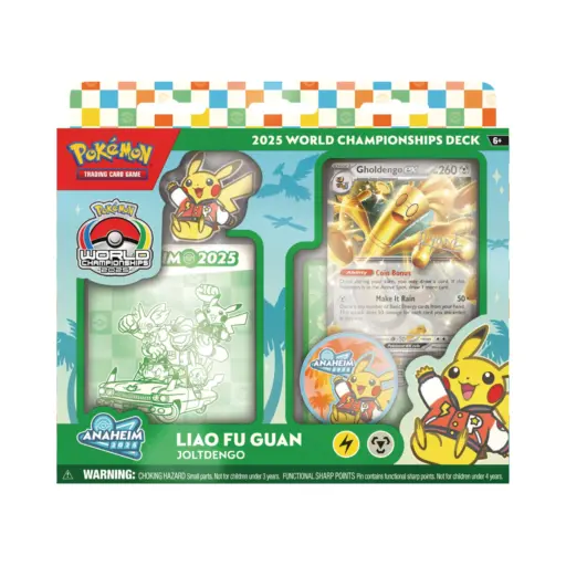 Pokémon 2025 World Championship Deck Liao Fu Guan's Joltdengo (Senior Champion)