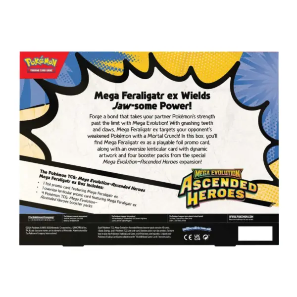 Pokémon Ascended Heroes Mega Feraligatr Ex Box