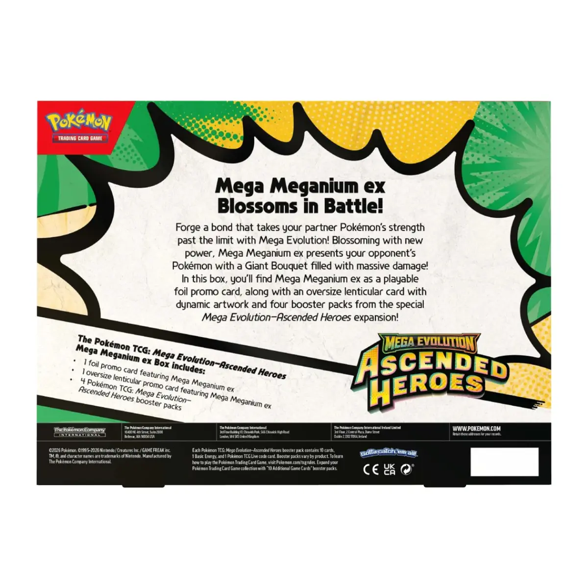 Pokémon Ascended Heroes Mega Meganium Ex Box - GG Lounge