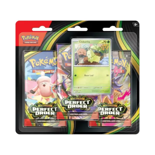 Pokémon Perfect Order 3-pack Blister Chikorita