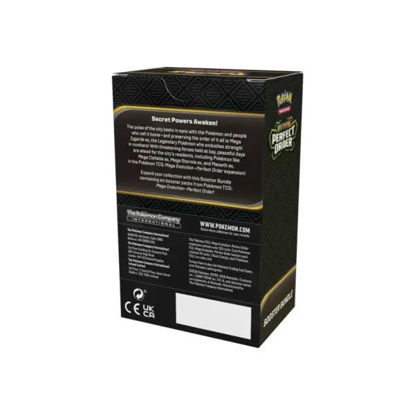 Pokémon Perfect Order Booster Bundle Back Pokémon Perfect Order Booster Bundle