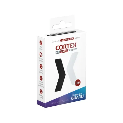 Ultimate Guard Cortex Sleeves Japanese Size (60) - Black