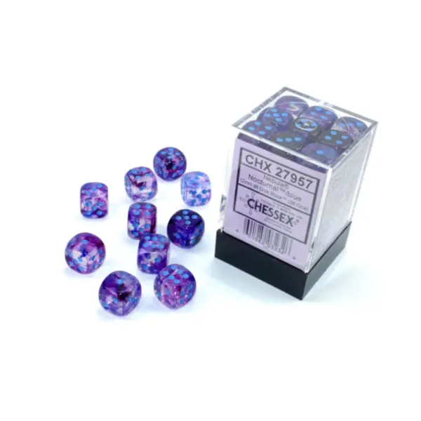 Chessex 12Mm D6 Blocks - Nebula Tm 12Mm D6 Nocturnalblue Luminary Dice Block™ (36 Dice) Chessex 12Mm D6 Blocks - Nebula Tm 12Mm D6 Nocturnalblue Luminary Dice Block™ (36 Dice)