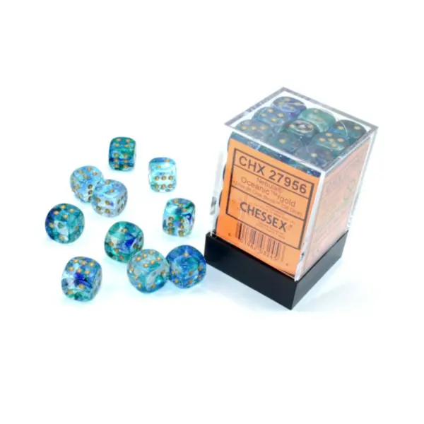 Chessex 12Mm D6 Blocks - Nebula Tm 12Mm D6 Oceanicgold Luminary Dice Block™ (36 Dice) Chessex 12Mm D6 Blocks - Nebula Tm 12Mm D6 Oceanicgold Luminary Dice Block™ (36 Dice)