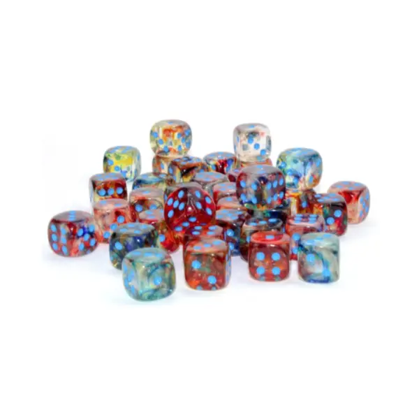 Chessex 12Mm D6 Blocks - Nebula Tm 12Mm D6 Primaryblue Luminary Dice Block™ (36 Dice) Contents Chessex 12Mm D6 Blocks - Nebula Tm 12Mm D6 Primary/Blue Luminary Dice Block™ (36 Dice)