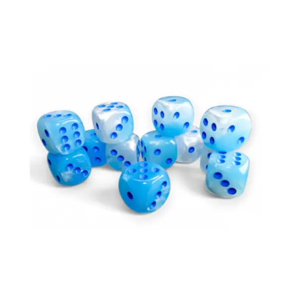 Gemini 16Mm D6 Pearl Turquoise-Whiteblue Luminary Dice Block (12 Dice) Contents Gemini 16Mm D6 Pearl Turquoise-White/Blue Luminary Dice Block (12 Dice)