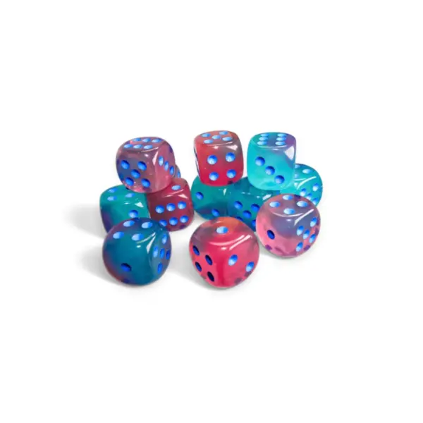 Gemini16Mm D6 Gel Green-Pinkblue Luminary Dice Block (12 Dice) Contents Gemini16Mm D6 Gel Green-Pink/Blue Luminary Dice Block (12 Dice)