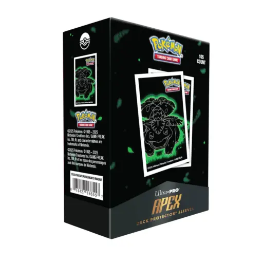 UP - Neon Kanto 105ct APEX Deck Protector Sleeves Venusaur for Pokémon