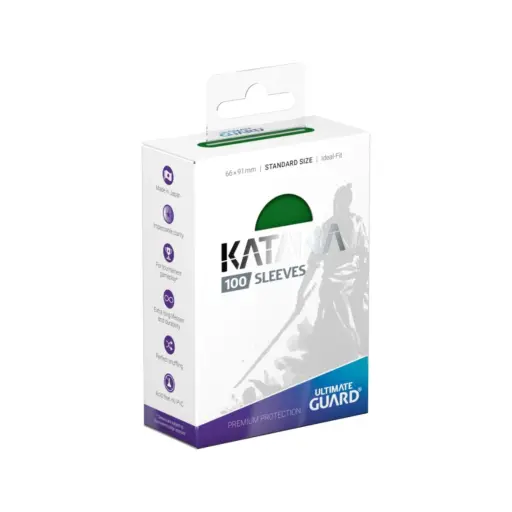 Ultimate Guard Katana Sleeves Standard Size (100) - Green