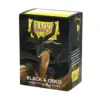 Dragon Shield Sleeves - Standard Size - Matte Dual - Black &Amp; Gold (100 Sleeves)