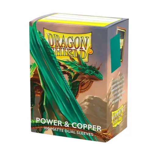Dragon Shield Sleeves - Standard size - Matte Dual - Power & Copper (100 Sleeves)