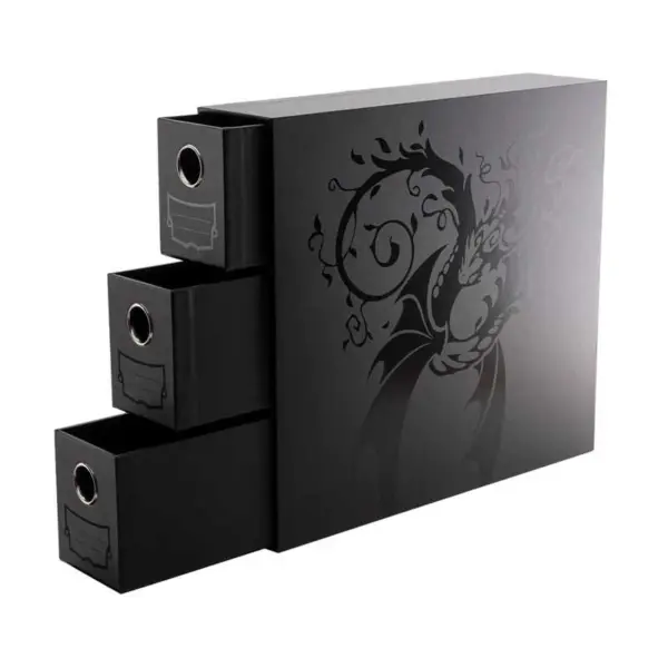 Dragon Shield Storage - Card Drawers Fortress - Vertical - 3 Xl - Black