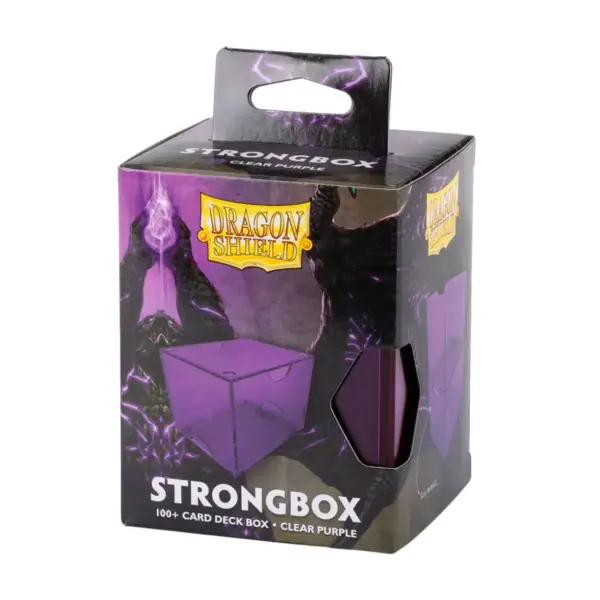 Dragon Shield Strongbox Box - Clear Purple