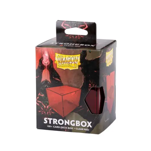 Dragon Shield Strongbox Box - Clear Red