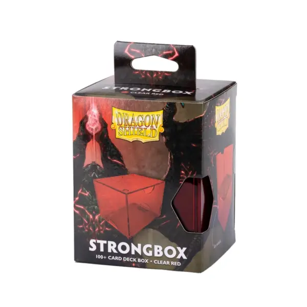 Dragon Shield Strongbox Box - Clear Red Dragon Shield Strongbox Box - Clear Red