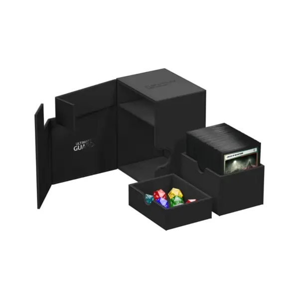 Ultimate Guard Flip'N'Tray 133+ Xenoskin - Black Open 3 Ultimate Guard Flip'N'Tray 133+ Xenoskin - Black
