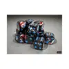 Chessex Brush Dark Side/blue 16mm d6 Dice Block (12 dice)