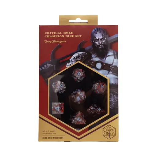 Critical Role Champion Dice Set Grog Strongjaw