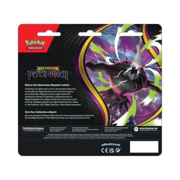 Pokémon Pitch Black 3-Pack Blister Binacle - En