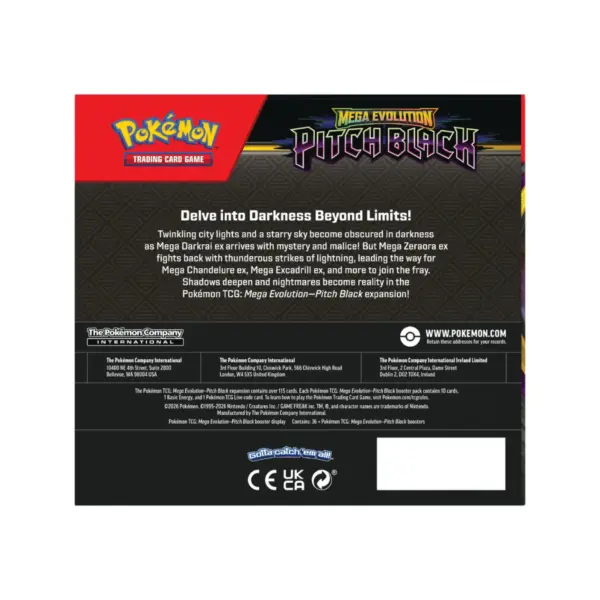 Pokémon Pitch Black Booster Display (36 Packs) - En