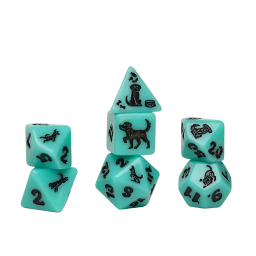 Sirius Dice Animal Dice Set Seafoam Shepherd