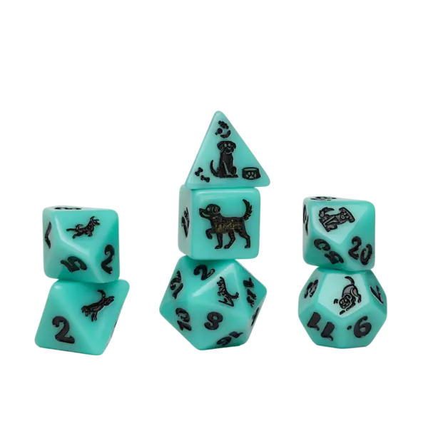 Sirius Dice Animal Dice Set Seafoam Shepherd