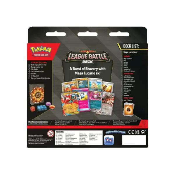 Pokémon Tcg League Battle Deck Mega Lucario Ex Back Pokémon Tcg League Battle Deck Mega Lucario Ex