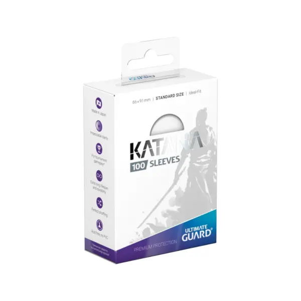 Ultimate Guard Katana Sleeves Standard Size (100) - White