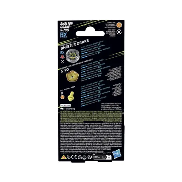 Beyblade X Shelter Drake 5-70O Booster Pack Set Back Beyblade X Shelter Drake 5-70O Booster Pack Set