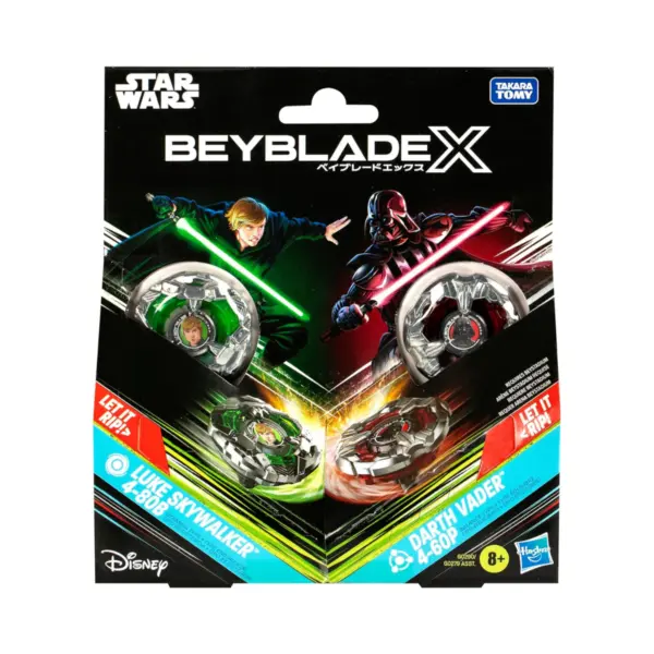 Beyblade X And Star Wars Collab Luke Skywalker 4-80B Vs. Darth Vader 4-60B Beyblade X And Star Wars Collab Luke Skywalker 4-80B Vs. Darth Vader 4-60B