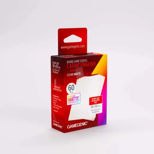 Gamegenic - Board Game Sleeves Catan English Clear Matte