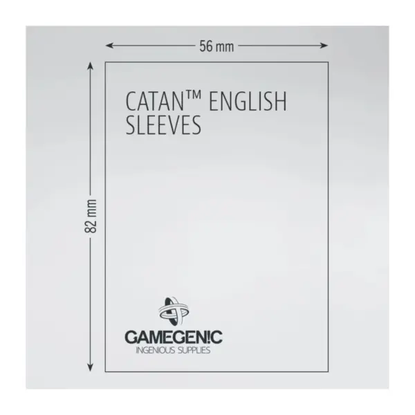 Gamegenic - Board Game Sleeves Catan English Clear Matte