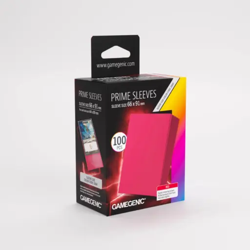Gamegenic - Prime Sleeves Red 66x91