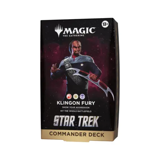 Mtg Star Trek Commander Deck - Klingon Fury - En