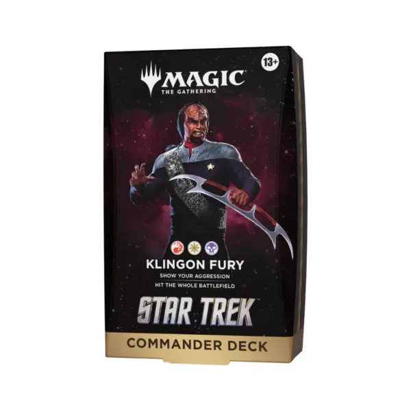 Mtg Star Trek Commander Deck - Klingon Fury - En