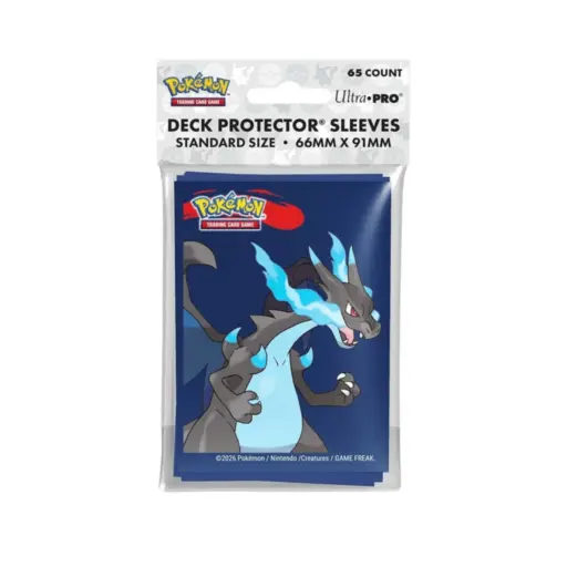 UP - Mega Charizard X 65ct Deck Protector Sleeves for the Pokémon Trading Card Game