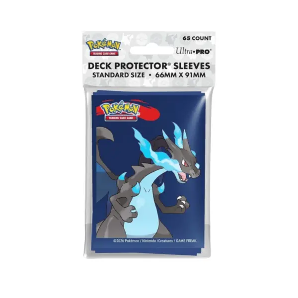 Up - Mega Charizard X 65Ct Deck Protector Sleeves For The Pokémon Trading Card Game Up - Mega Charizard X 65Ct Deck Protector Sleeves For The Pokémon Trading Card Game