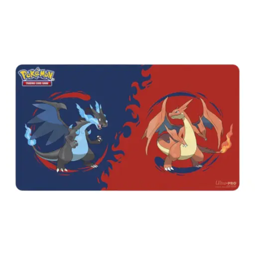 UP - Mega Charizard X and Mega Charizard Y Playmat for the Pokémon Trading Card Game