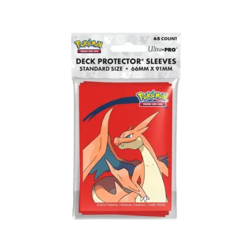 UP - Mega Charizard Y 65ct Deck Protector Sleeves for the Pokémon Trading Card Game