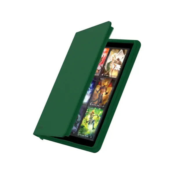 Ultimate Guard Zipfolio 360 18-Pocket Xenoskin - Green Open Ultimate Guard Zipfolio 360 18-Pocket Xenoskin - Green