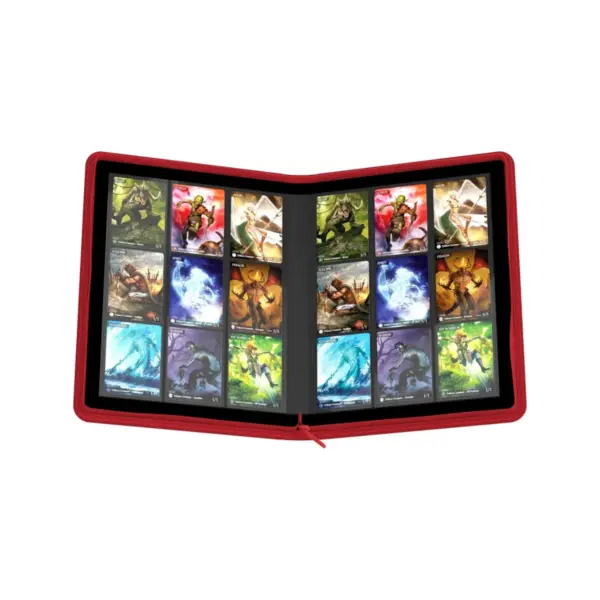 Ultimate Guard Zipfolio 360 18-Pocket Xenoskin - Red Open 2 Ultimate Guard Zipfolio 360 18-Pocket Xenoskin - Red