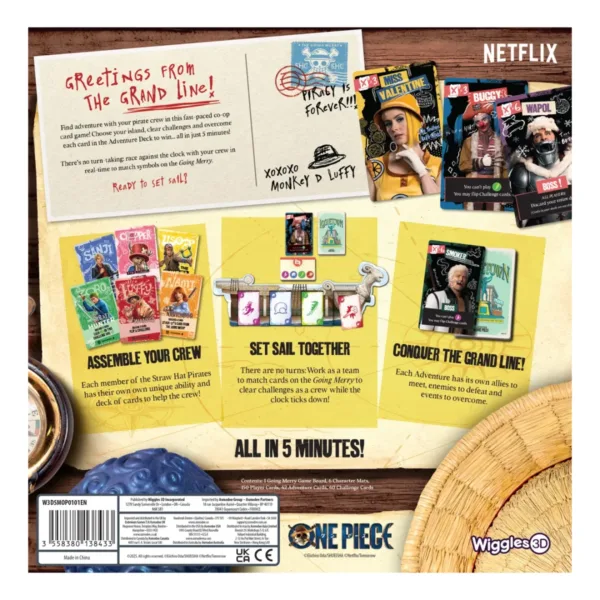 5 Minute: One Piece - En - Back Of Box