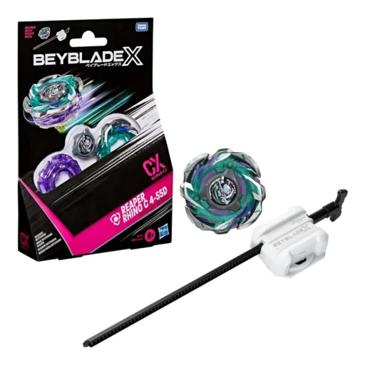 Beyblade X Reaper Rhino C 4-55D CX Starter Pack Set - Box and contents