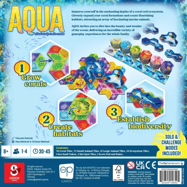 Aqua Biodiversity In The Oceans - Back