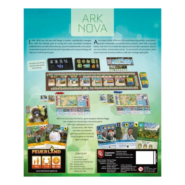 Ark Nova - Back Of Box Ark Nova - Back Of Box