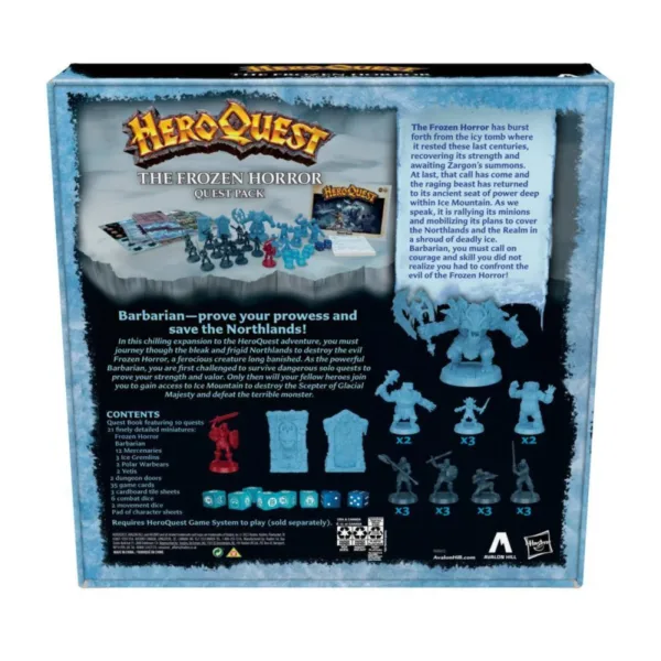 Avalon Hill Heroquest The Frozen Horror - En - Back