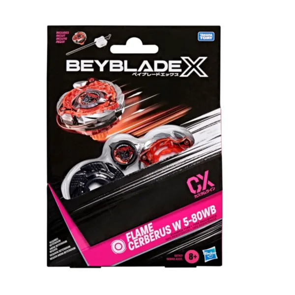 Beyblade X Flame Cerberus W 5-80Wb Cx Starter Pack Set - Front Cover Beyblade X Flame Cerberus W 5-80Wb Cx Starter Pack Set - Front Cover