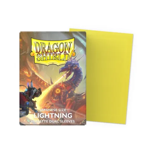 Dragon Shield Japanese size Dual Matte Sleeves - Lightning 'Ailia' (60 Sleeves) - Box