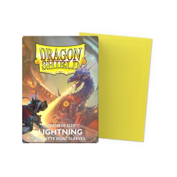 Dragon Shield Japanese Size Dual Matte Sleeves - Lightning 'Ailia' (60 Sleeves) - Box
