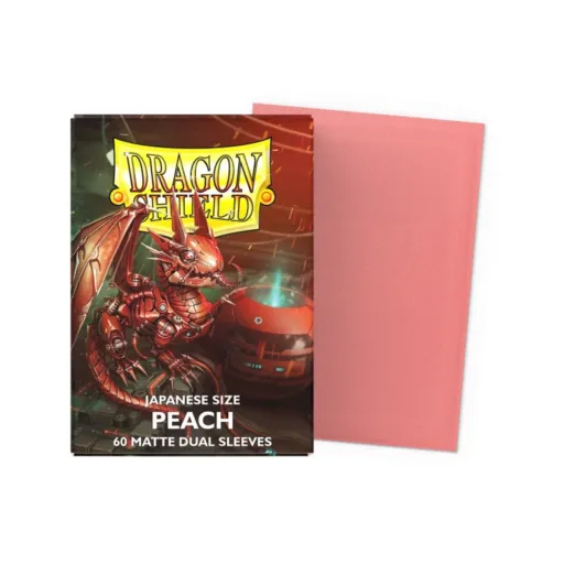 Dragon Shield Japanese size Matte Dual Sleeves - Peach Piip (60) - Box
